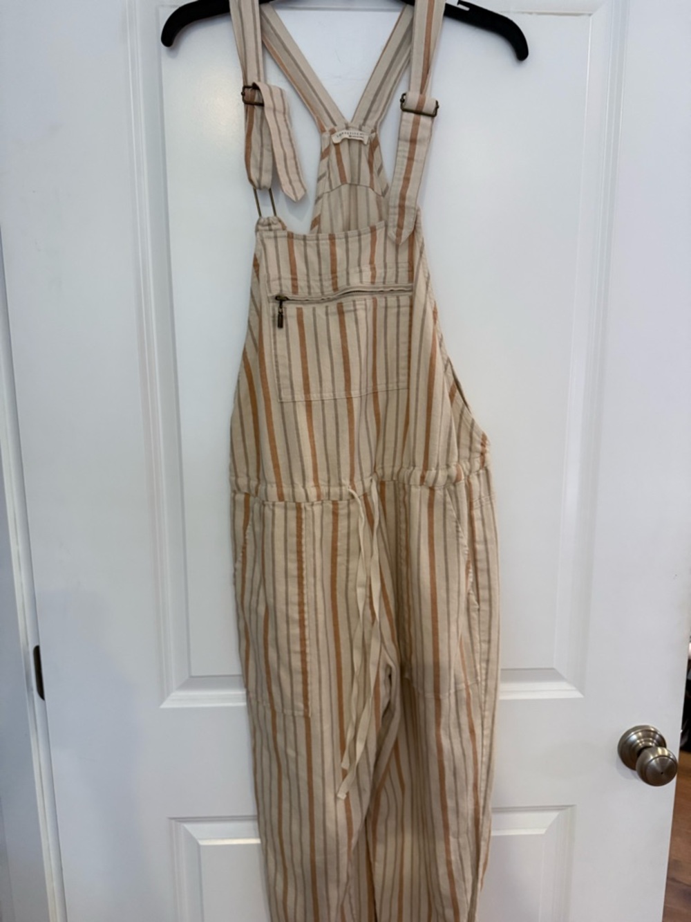 lovestitch Twill Striped Overalls Women’s Medium